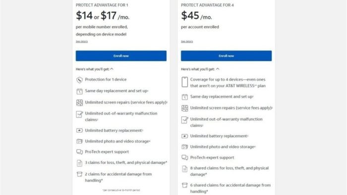 Smartphone insurance plans