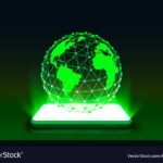 Smartphone mobile screen technology Royalty Free Vector Smartphone display technology